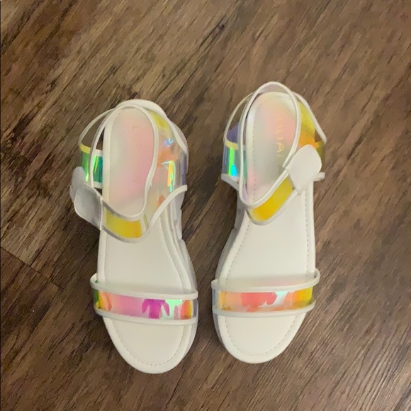 Liliana Shoes - Liliana iridescent platform sandals